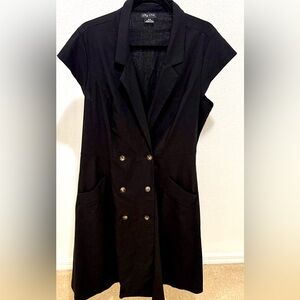 City Chic Women's Black Blazer with Button Detail